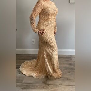 Gold dress